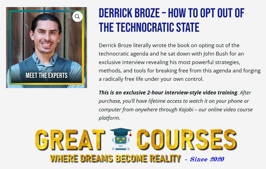 How To Opt Out Of The Technocratic State By Derrick Broze – Free Download Course How To Opt Out Of The Technocratic State By Derrick Broze – Free Download Course