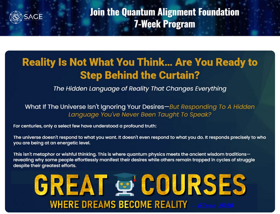 Quantum Alignment Foundation Course By Peter Sage - Free Download