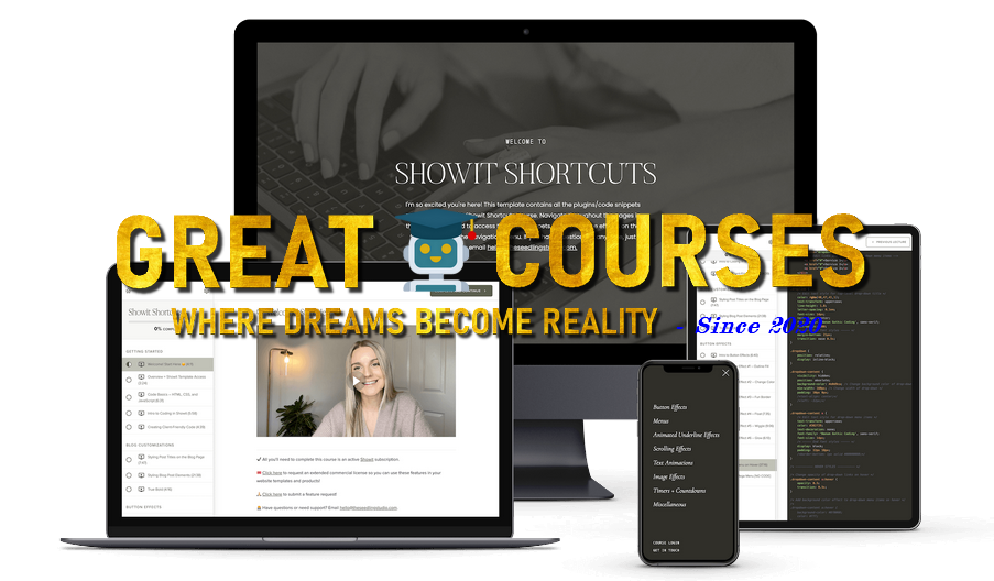 Showit Shortcuts By Erica Carnohan - Seedling Studio - Free Download Course